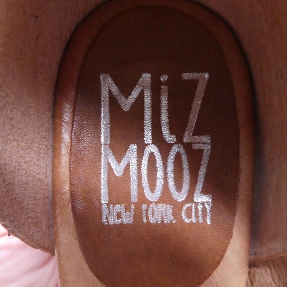 Miz Mooz Cassie Brown Leather Open Toe Strappy Heeled Sandals Womens 37 US 7 - Picture 12 of 14